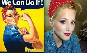 Easy Last Minute Halloween Costume: Rosie The Riveter