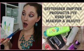 September Empties (Products I've Used Up) 2014 ☮