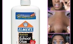 HOW TO GET RID OF BLACKHEADS USING GLUE!