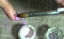 How To: Purple Glitter Acrylic Nails
