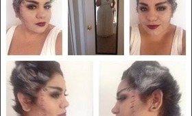 Halloween Makeup Tutorial: Bride of Frankenstein