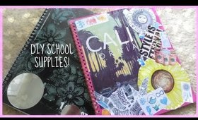 DIY SCHOOL SUPPLIES (notebooks, folders, binders)