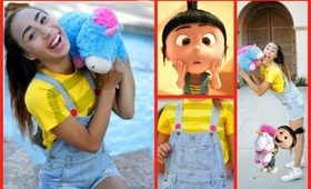 D.IY Agnes -Despicable Me Halloween Hair, Makeup, Costume!