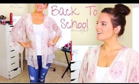 Back to School: Running Late? | Quick Hair, Makeup, & Outfit | Under 15 minutes