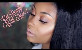 Get Ready with Me | Rose Gold Eyes + Greige Lips | Makeupd0ll