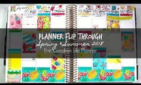 Planner Flip Through: Spring & Summer 2018 | Erin Condren Life Planner