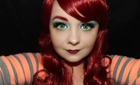 Poison Ivy Arkham Asylum Inspired Makeup Tutorial Featuring Green Manson Contacts By Spooky Eyes