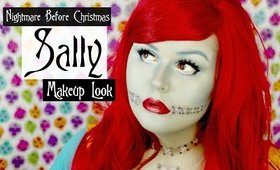 Nightmare Before Christmas Sally Halloween Makeup Look