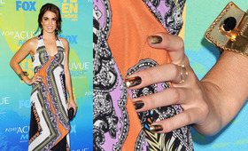 Nikki Reed Puts Fiancé's Face on Minx Nails!