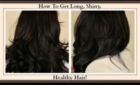 How To Get Long Shiny Healthy Hair! My Secret To Great Hair!