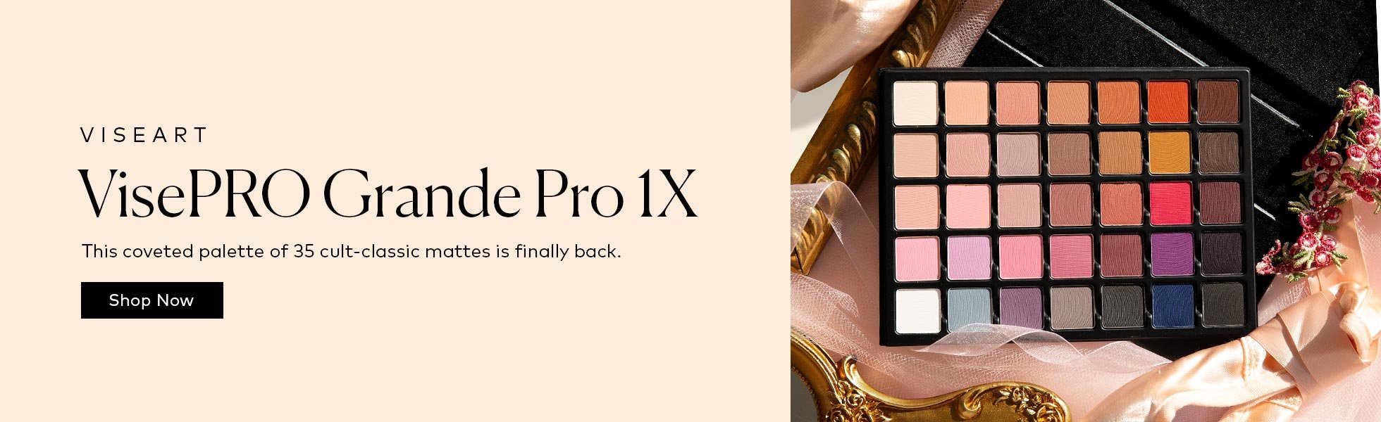 This award-winning, artist-driven palette makes a return with 35 cult-classic mattes. Shop the Viseart VisePRO Grande Pro 1X now at Beautylish.com