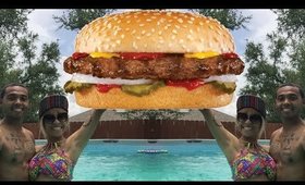 My FIRST time eating a Burger!