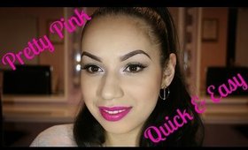 Quick & Easy Pretty Pink makeup tutorial | Janbeautary Day 14 | ChristineMUA