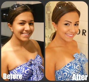 Pegah's before and after. All makeup done by elyseMichelle