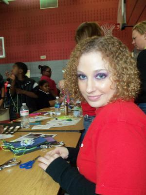 At Chicago Cares 2012 - my friend snapped this of me modeling my Maybelline eye look :P