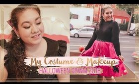 50's Poodle Girl Costume & Pink Glam Makeup // Halloween GRWM 2018 | fashionxfairytale