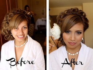 Bridal Before & After Makeup