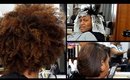 DETAILED Silk Press on Thick Natural Hair! Full Highlights & Lowlights/Joico (Voice over)
