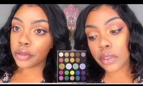 SIMPLE SOFT GLAM WITH GLITTER | FT. 24A ARTIST PASS PALETTE | MORPHE X SAWEETIE