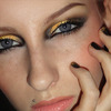 Festive Christmas New Years make-up / Gold and black metallic look