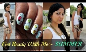 Get Ready With Me : Makeup, Nails, Hair and Outfit.