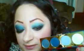 smokey teal and blue eyes