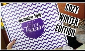 GLAM TREASURE BOX DECEMBER 2016 | Unboxing & Review | Cozy Winter Edition | Stacey Castanha