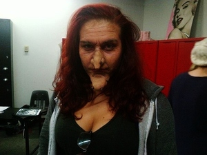 my attempt at old makeup and add on prosthetics !