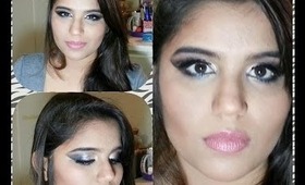 Makeover of my friend (Acne prone skin / Small eyes makeup)