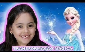 ELA TINHA 6 ANOS E QUERIA SER PRINCESA! COMO SE TRANSFORMAR NA PRINCESA ELSA!