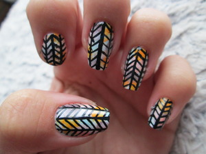 These are my arrow nails. A fun and easy nail design! for more info, check my blog ! http://nailartbylynn.tumblr.com/ xo!