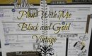 Plan With Me: Black and Gold Vintage