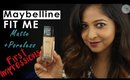 Maybelline FIT ME Matte Poreless Foundation | FIRST IMPRESSIONS & REVIEW | 8 HOUR WEAR TEST