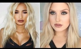 Pia Mia Inspired Makeup ♡ Brown Lips & Sexy Sparkly Eyeshadow!