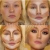 Before and After make up transformation