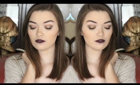 Gold Eyes & Vampy Lip // Fall Full Face Tutorial