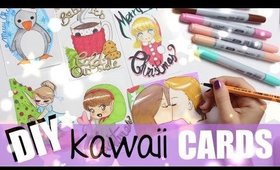 🎄DIY || HOW TO MAKE CHRISTMAS KAWAII CARDS😻