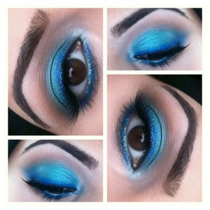 Blue with Royal Blue as liner. 