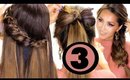 3 CUTE HAIRSTYLES Made EASIER for YOU ★ Easy Holiday Hairstyles
