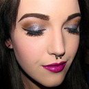 Glittery clubbing makeup