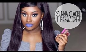 Lip Swatches | Sunna Claore Kissproof Matte Lipsticks!