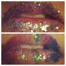 Glittery lips (just a beginner)