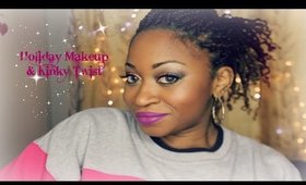 Easy Holiday Makeup & Kinky Twist Collab w NeekNinja