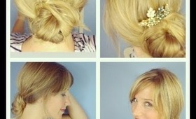 Quick Messy Chignon Updo!