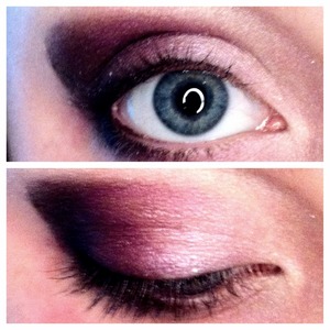 I didn't add any eyeliner or mascara to this look. Just messing around with some eyeshadow.