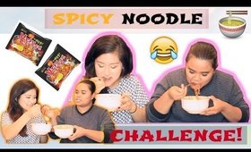 ♡ ♡ ♡ Half-Spicy Noodle Challenge feat. HelloDbo || Sassysamey♡ ♡ ♡