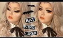 My Attempt At Bat Wing Liner 🦇 Halloween Inspired Makeup Tutorial