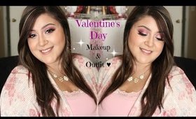 Valentine's Day Makeup & Outfit ♥ Collab with Alexandra Soares ♥