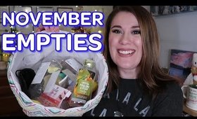 NOVEMBER EMPTIES 2019 | Products I've Used Up #64