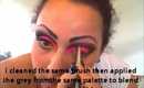 neon pink makeup tutorial using the sleek acid palette
